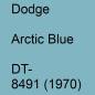 Preview: Dodge, Arctic Blue, DT- 8491 (1970).